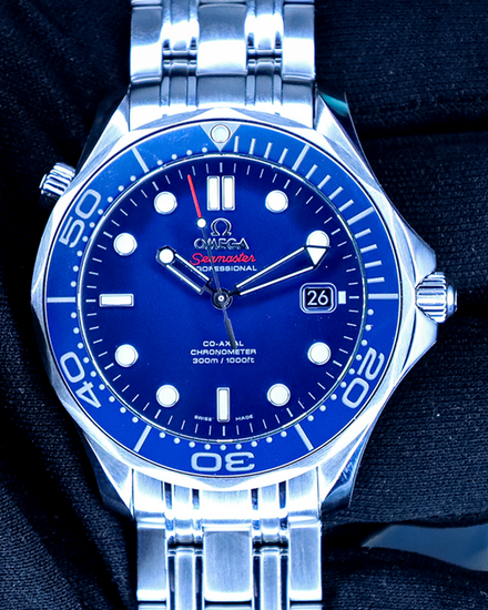 No Reserve - 2020 Omega Seamaster Diver 300M 41MM Blue Dial Steel Bracelet (212.30.41.20.03.001)