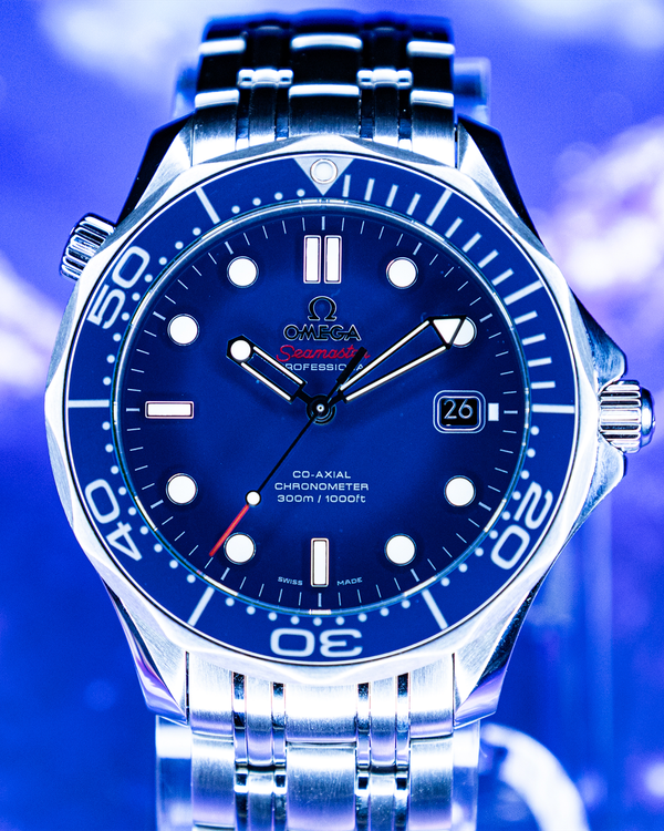 No Reserve - 2022 Omega Seamaster Diver 300M 41MM Blue Dial Steel Bracelet (212.30.41.20.03.001)