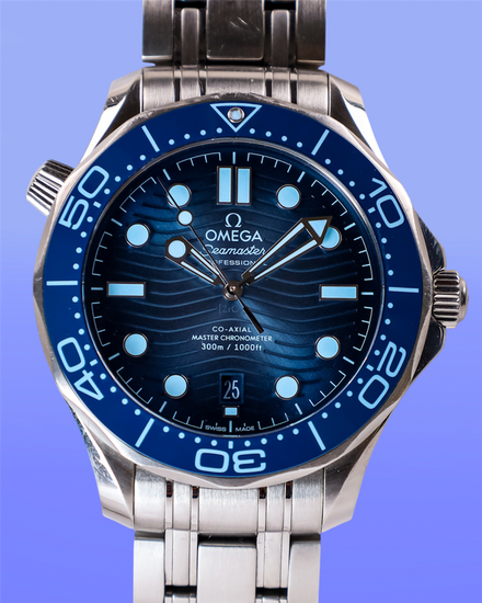 No Reserve - 2024 Omega Seamaster Diver 300M “Summer Blue” 42MM Blue Dial Steel Bracelet (210.30.42.20.03.003)