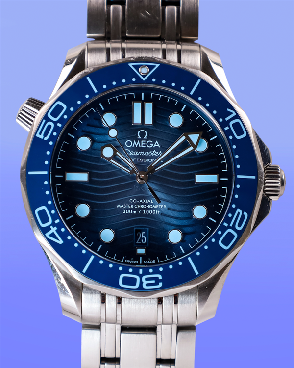 No Reserve - 2024 Omega Seamaster Diver 300M “Summer Blue” 42MM Blue Dial Steel Bracelet (210.30.42.20.03.003)