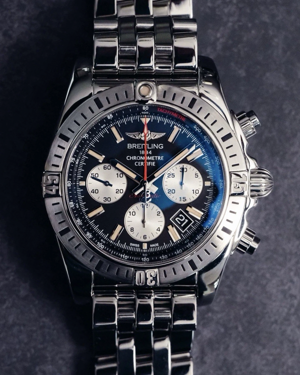 Breitling Chronomat Airborne "30th Anniversary" Edition 44MM Black Dial Steel Bracelet (AB01154G/BD13)
