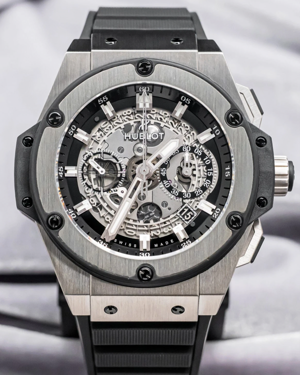 Hublot King Power Unico 48MM Skeleton Dial Rubber Strap (701.NX.0170.RX)
