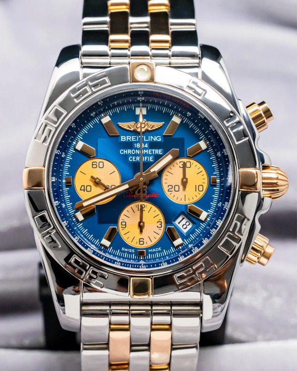 Breitling Chronomat 44MM Blue Dial Two-Tone Bracelet (S0UXQ1)