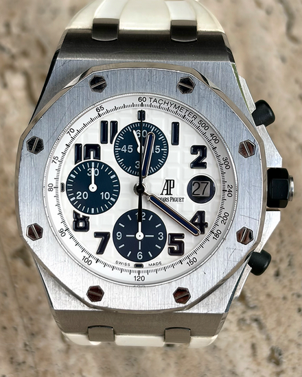 2012 Audemars Piguet Royal Oak Offshore Chronograph 42MM White Dial Rubber Strap (26170ST.OO.D305CR.01)