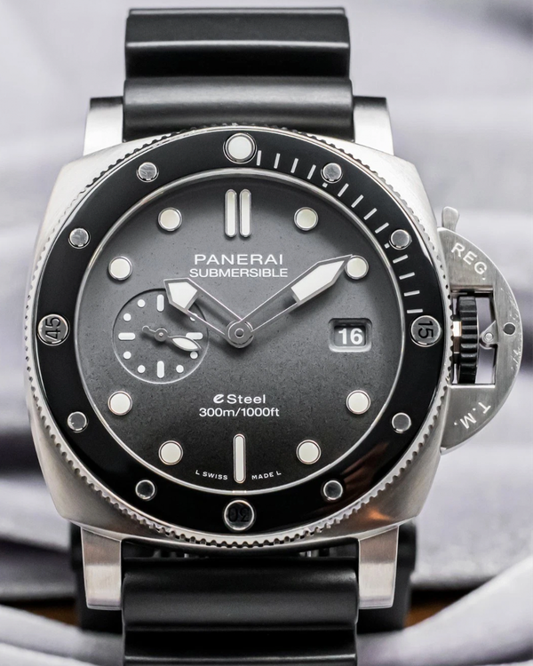 2022 Panerai Luminor Submersible 44MM Grey Dial Rubber Strap (PAM1288)