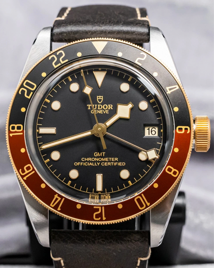2026 Tudor Black Bay GMT S&G "Rootbeer" 41MM Black Dial Leather Strap (79833MN)