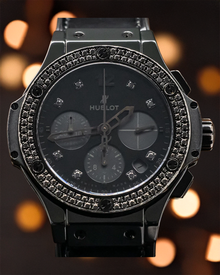 2014 Hublot Big Bang 41MM Black Dial Rubber Strap (341.CX.1210.VR.1100)