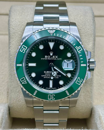 2020 Rolex Submariner Date "Hulk" 40MM Green Dial Oyster Bracelet (116610LV)