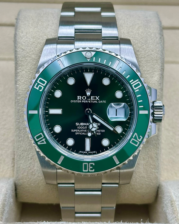 2020 Rolex Submariner Date "Hulk" 40MM Green Dial Oyster Bracelet (116610LV)