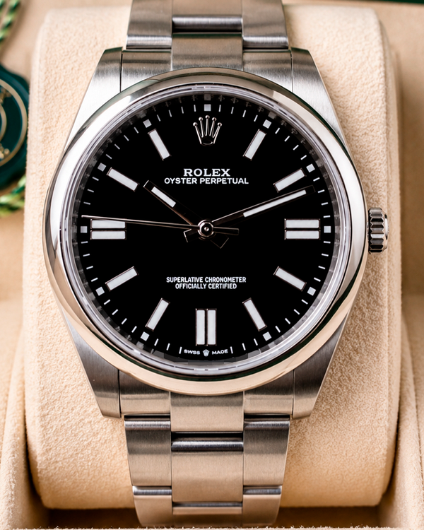 2024 Rolex Oyster Perpetual 41MM Black Dial Oyster Bracelet (124300)
