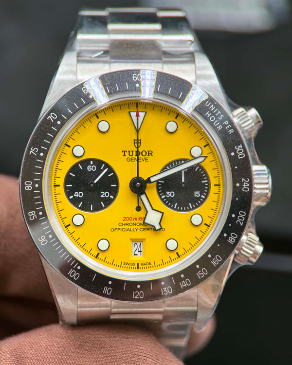 2026 Tudor Black Bay Chrono 39MM Yellow Dial Steel Bracelet (79310N)