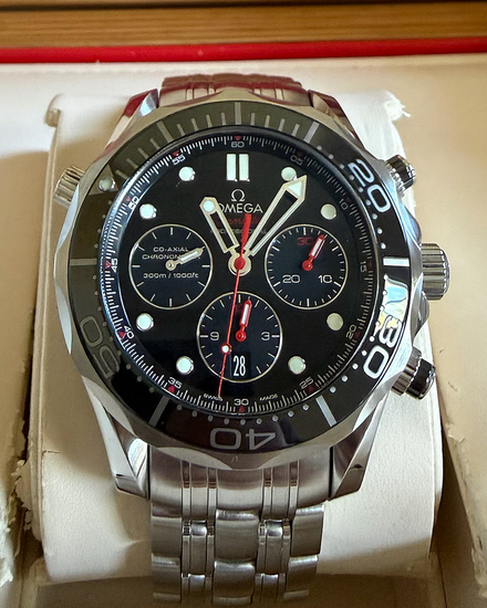 2024 Omega Seamaster Diver 300M 44MM Black Dial Steel Bracelet (212.30.44.50.01.001)
