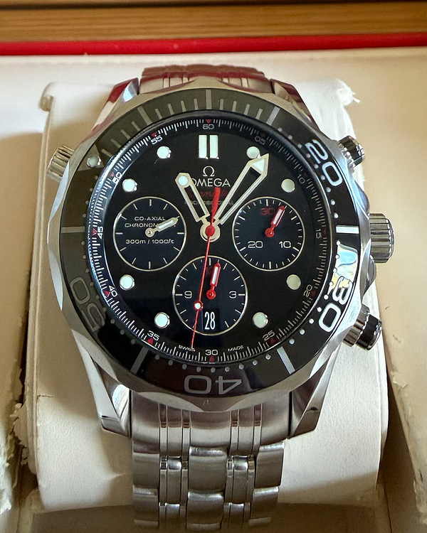 2024 Omega Seamaster Diver 300M 44MM Black Dial Steel Bracelet (212.30.44.50.01.001)
