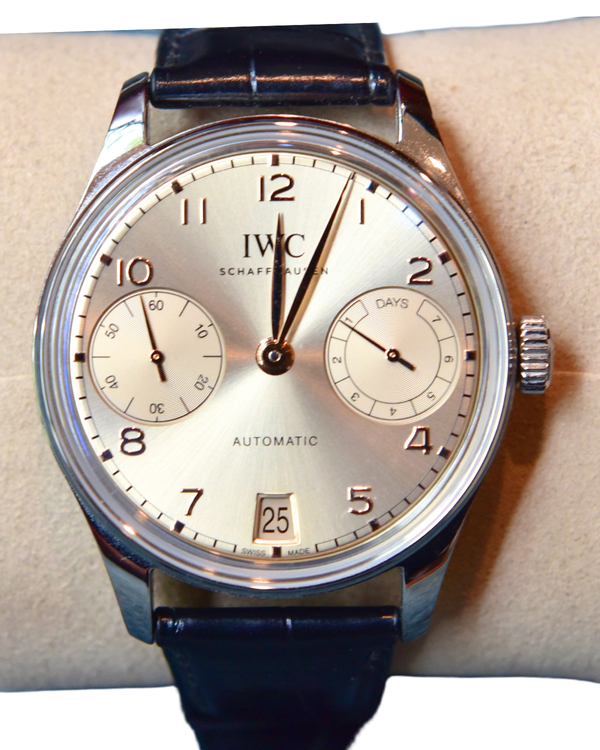 2025 IWC Schaffhausen Portugieser "Dune" 42MM Champagne Dial Leather Strap (IW501705)