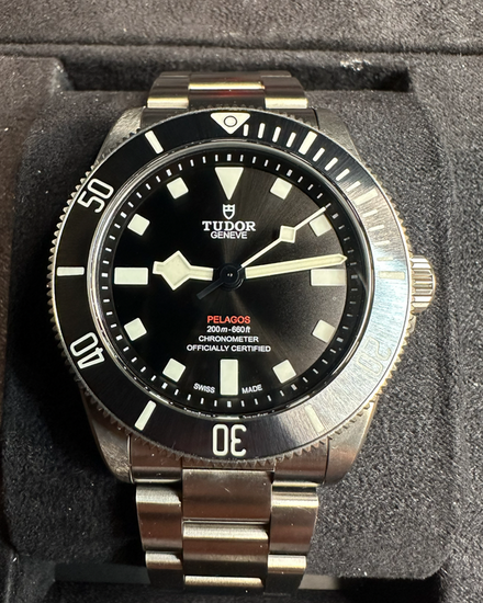 2023 Tudor Pelagos 39MM Black Dial Titanium Bracelet (25407N)