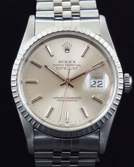 1999 Rolex Datejust 36MM Silver Dial Jubilee Bracelet (16220)