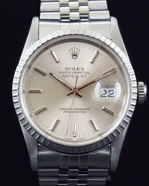 1999 Rolex Datejust 36MM Silver Dial Jubilee Bracelet (16220)