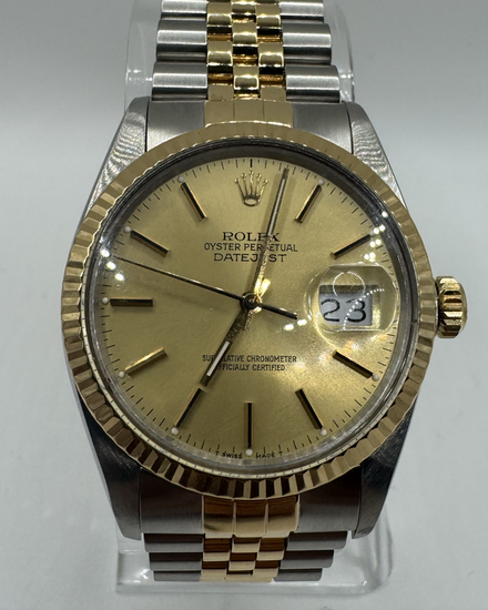 1987 Rolex Datejust 36MM Champagne Dial Two-Tone Jubilee Bracelet (16013)