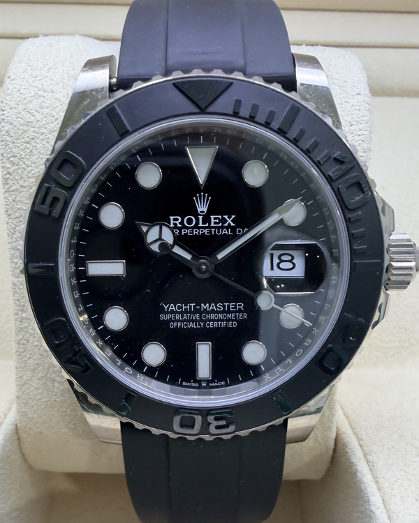 2021 Rolex Yacht-Master 42MM Black Dial Oysterflex Strap (226659)