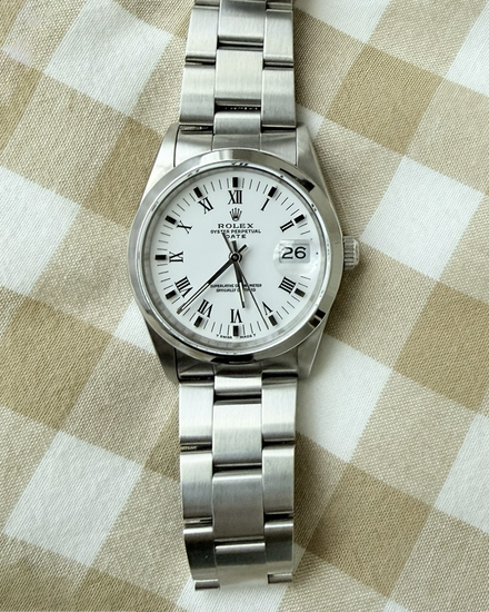 Rolex Oyster Perpetual 34MM Silver Dial Oyster Bracelet (15200)