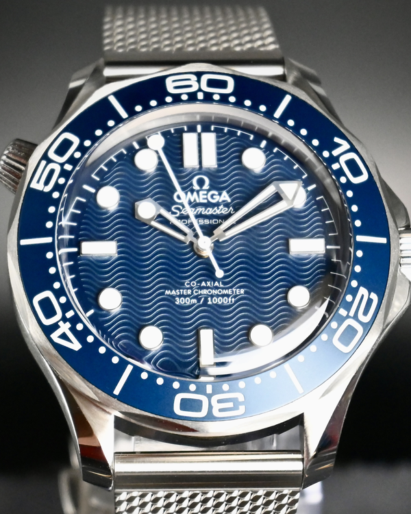 No Reserve - 2024 Omega Seamaster Diver 300M 42MM Black Dial Steel Bracelet (210.30.42.20.01.010)