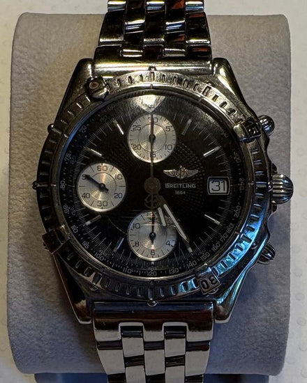 Breitling Chronomat Windrider Series 40MM Black Dial Steel Bracelet (13050)