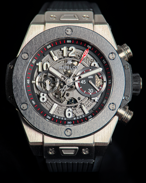 No Reserve - 2013 Hublot Big Bang Unico 45MM Skeleton Dial Rubber Strap (411.NM.1170.RX)