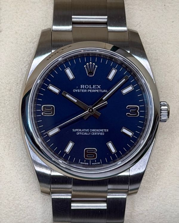 2018 Rolex Air-King 34MM Blue Dial Oyster Bracelet (114200)