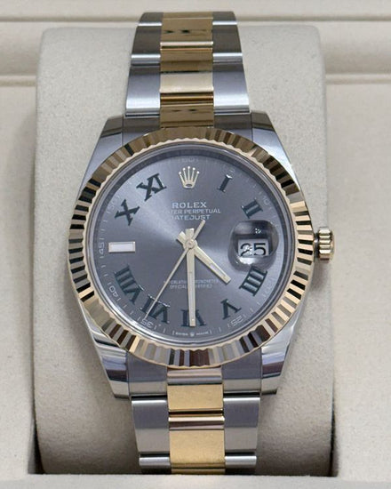 Rolex Datejust 41MM Slate Dial Two-Tone Oyster Bracelet (126333)