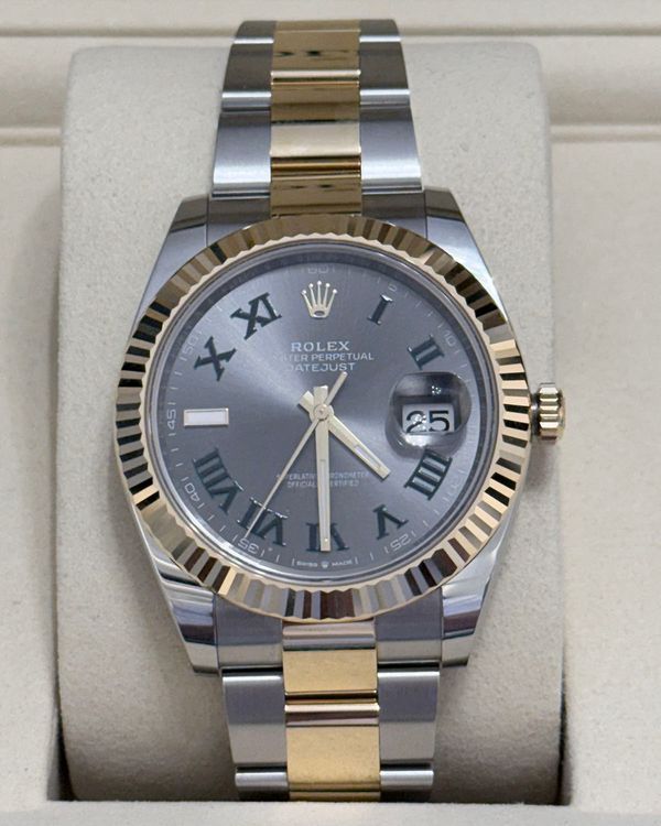 2026 Rolex Datejust 41MM Slate Dial Two-Tone Oyster Bracelet (126333)