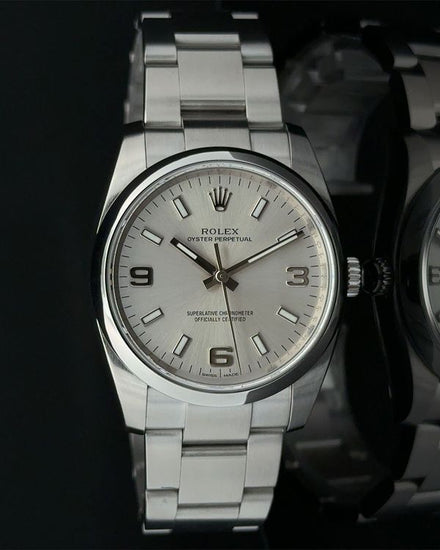 2017 Rolex Oyster Perpetual 34MM Silver Dial Oyster Bracelet (114200)