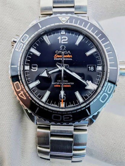 2019 Omega Seamaster Planet Ocean 600M 43.5MM Black Dial Steel Bracelet (215.30.44.21.01.001)