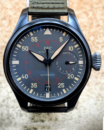 2013 IWC Schaffhausen Pilot Top Gun Miramar 48.6MM Grey Dial Textile Strap (IW501902)