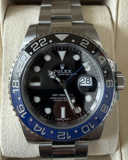 2018 Rolex GMT-Master II "Batman" 40MM Black Dial Oyster Bracelet (116710BLNR)