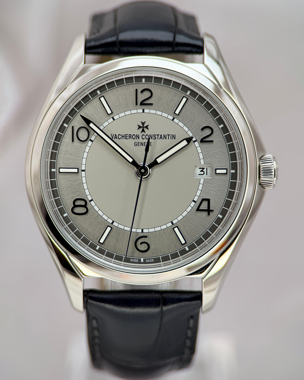 2022 Vacheron Constantin Fiftysix 40MM Silver Dial Leather Strap (4600E/000A-B442)