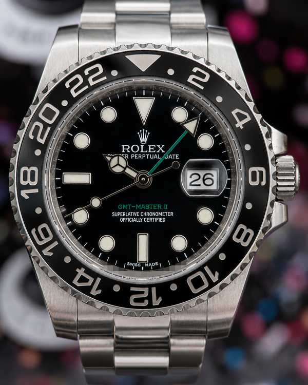 Rolex GMT-Master II 40MM Black Dial Oyster Bracelet (116710LN)