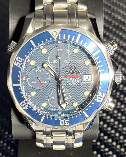 No Reserve - 2012 Omega Seamaster Diver 300M 41.5MM Blue Dial Steel Bracelet (2225.80.00)