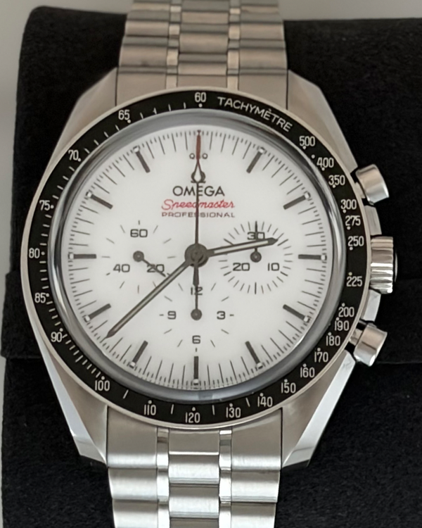2025 Omega Speedmaster Professional Moonwatch 42MM White Dial Steel Bracelet (310.30.42.50.04.001)