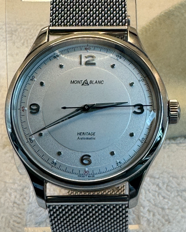 No Reserve - Montblanc Heritage 40MM Silver Dial Steel Bracelet (MB119945)