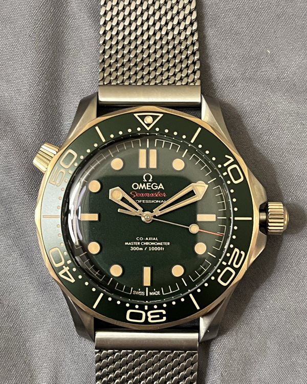 2026 Omega Seamaster Diver 300M 42MM Green Dial Titanium Bracelet (210.90.42.20.10.001)