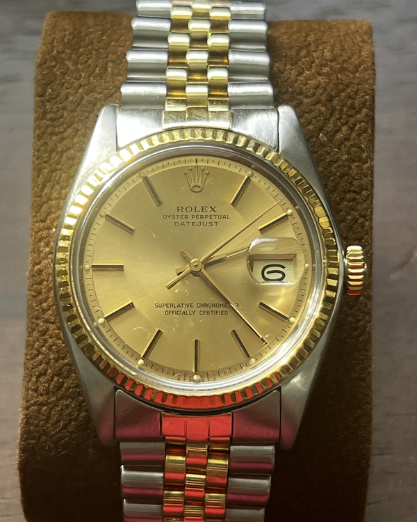 1986 Rolex Datejust 36MM Champagne Dial Two-Tone Jubilee Bracelet (16233)