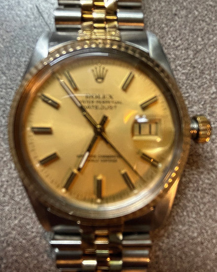 Rolex Datejust 36MM Champagne Dial Two-Tone Jubilee Bracelet (16013)