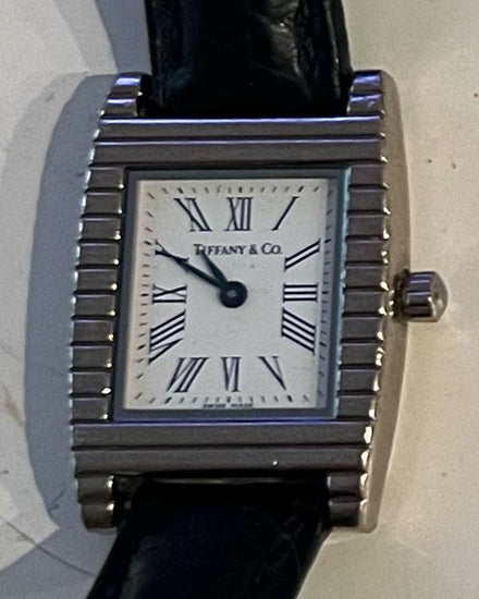 Tiffany Vintage Cordis 27.5MM Quartz White Dial Leather Strap (Tiffany)