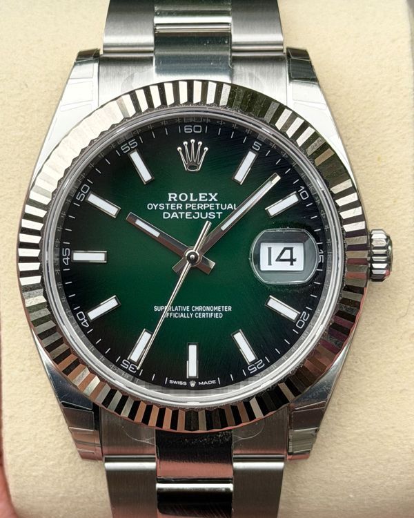 2026 Rolex Datejust 41MM Green "Ombré" Dial Oyster Bracelet (126334)