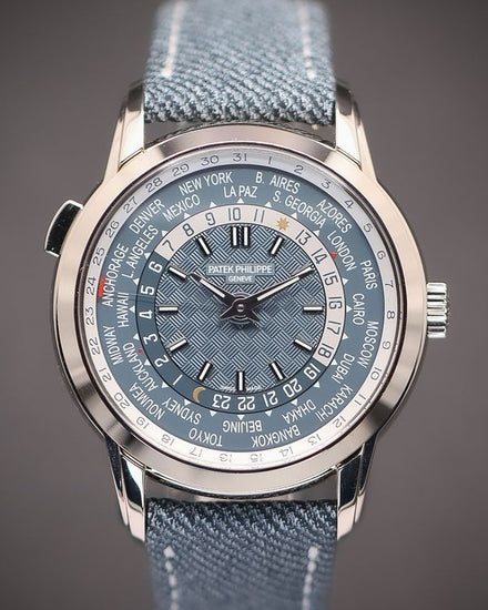 2024 Patek Philippe Complications World Time 40MM Blue Dial Leather Strap (5330G-001)