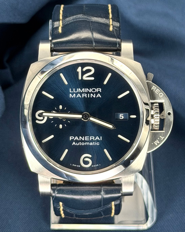 2023 Panerai Luminor Marina 44MM Blue Dial Leather Strap (PAM01313)