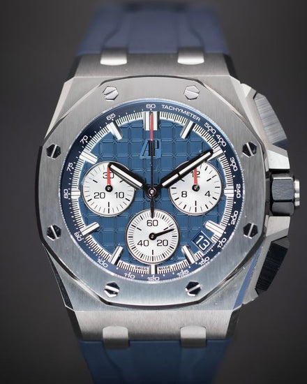 2022 Audemars Piguet Royal Oak Offshore Offshore Chronograph 43MM Blue Dial Rubber Strap (26420TI.OO.A027CA.01)