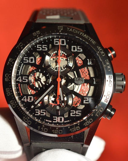 2019 Tag Heuer Carrera Calibre 43MM Sekelon Dial Rubber Strap (CAR201E.FT6087)