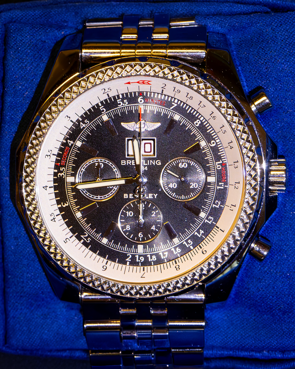 Breitling Bentley 6.75 48MM Blue Dial Steel Bracelet (A4436212)