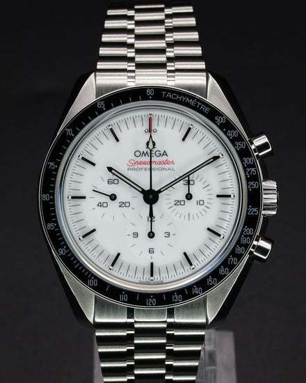 2024 Omega Speedmaster Professional Moonwatch 42MM White Dial Steel Bracelet (310.30.42.50.04.001)